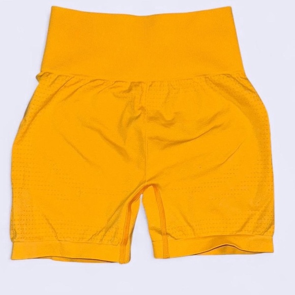 Gymshark Women's Vibrant Yellow Bike Shorts - Picture 2 of 4